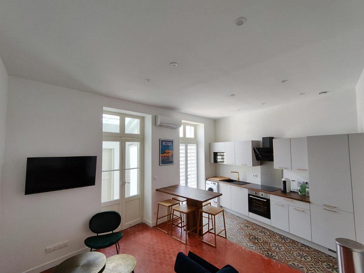 Bright And Modern 3-Bedroom Apartment, 90M2 With Air Condition, In เบซิเยร์ ภายนอก รูปภาพ
