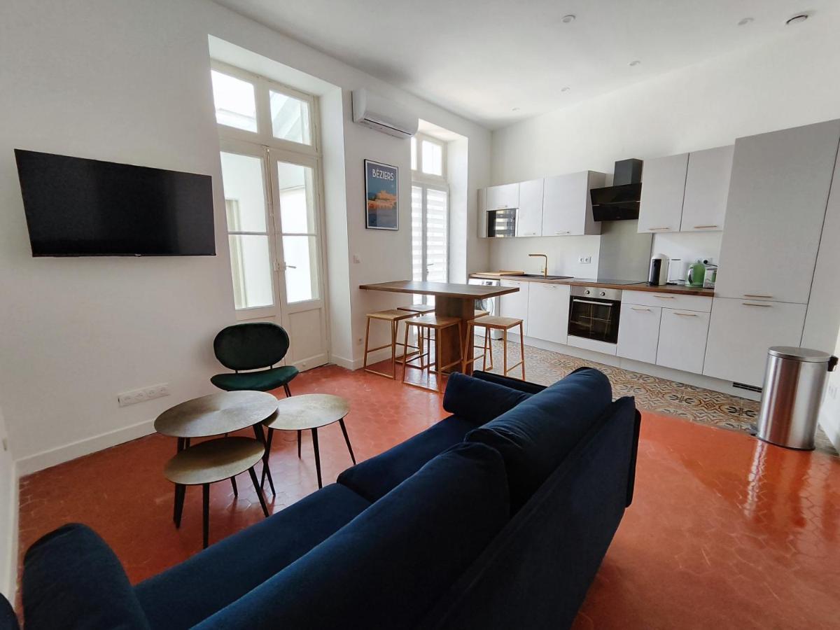 Bright And Modern 3-Bedroom Apartment, 90M2 With Air Condition, In เบซิเยร์ ภายนอก รูปภาพ