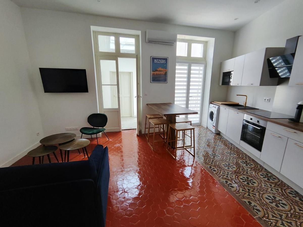 Bright And Modern 3-Bedroom Apartment, 90M2 With Air Condition, In เบซิเยร์ ภายนอก รูปภาพ